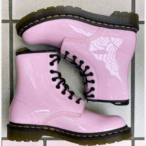 Dr. Martens Women's Pink Combat Boots Size 8